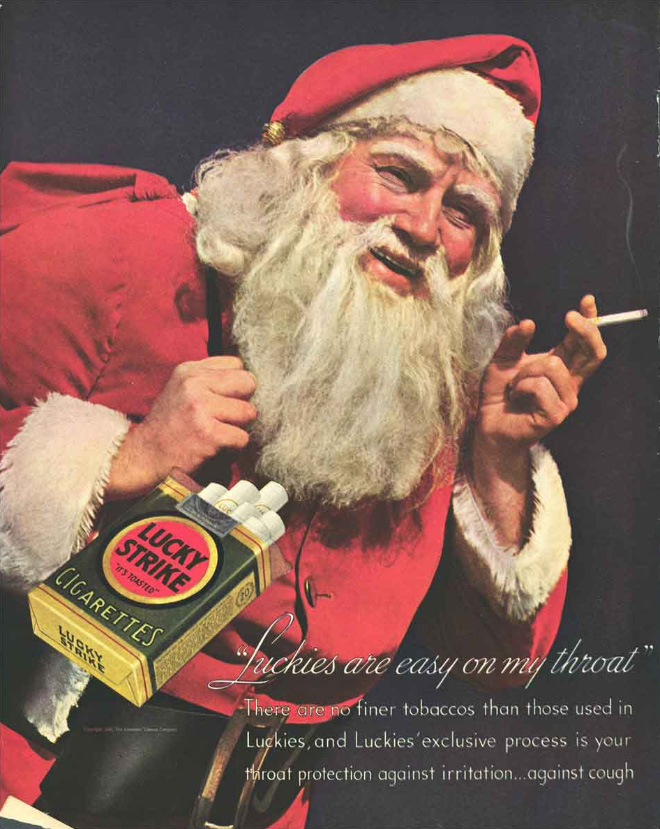 Crazy vintage tobacco ad.