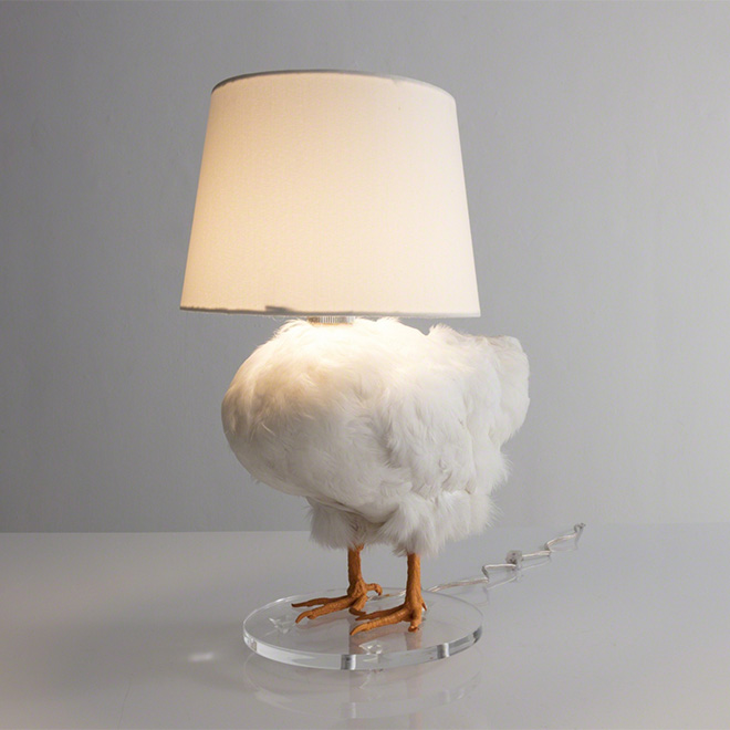 Chicken lamp.