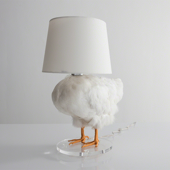 Chicken lamp.