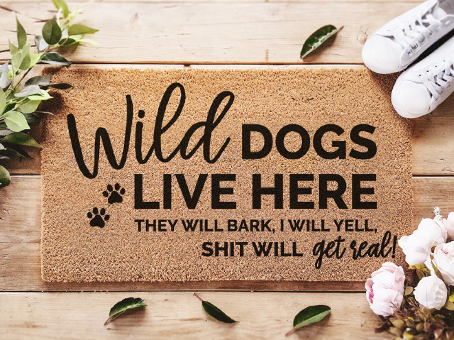 Wild dogs live here.