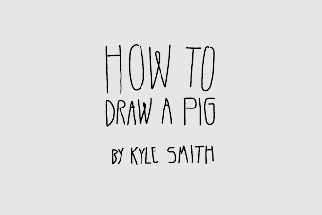How to draw a pig.
