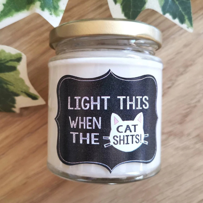 Funny candle.