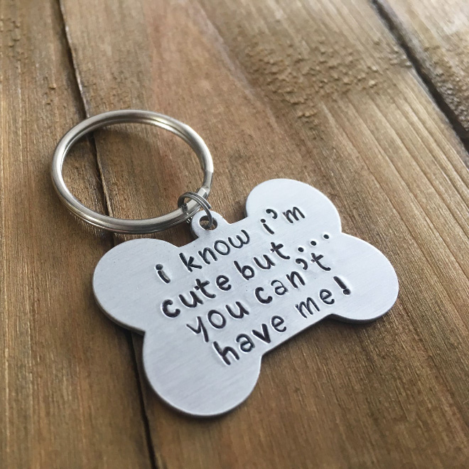 Cute dog tag.