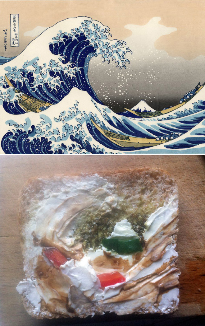 When sandwich meets art...