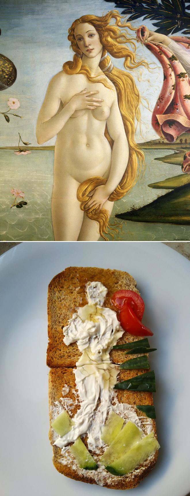 When sandwich meets art...