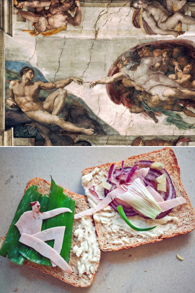 When sandwich meets art...