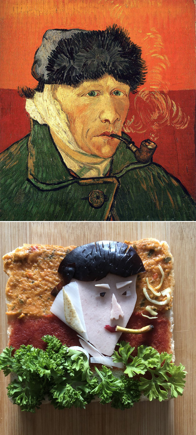 When sandwich meets art...