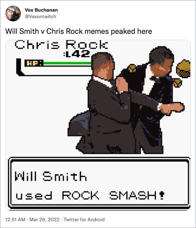 Will Smith v Chris Rock memes peaked here