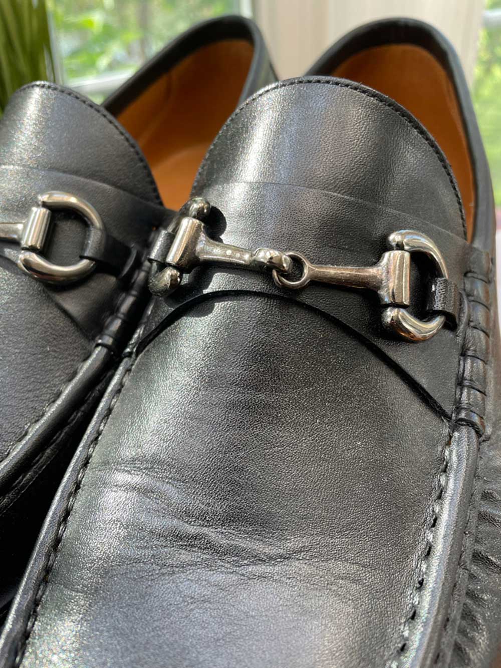 Horsebit detail on Beckett Simonon loafers