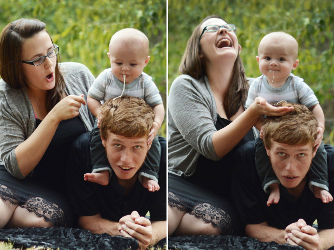 Newborn photoshoot fail.