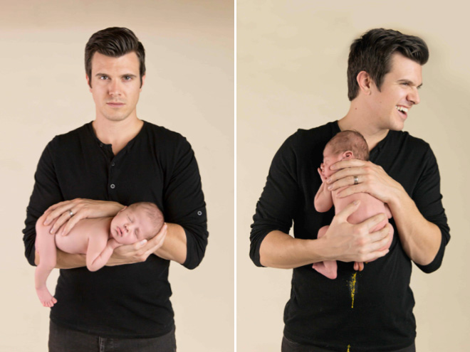 Newborn photoshoot fail.