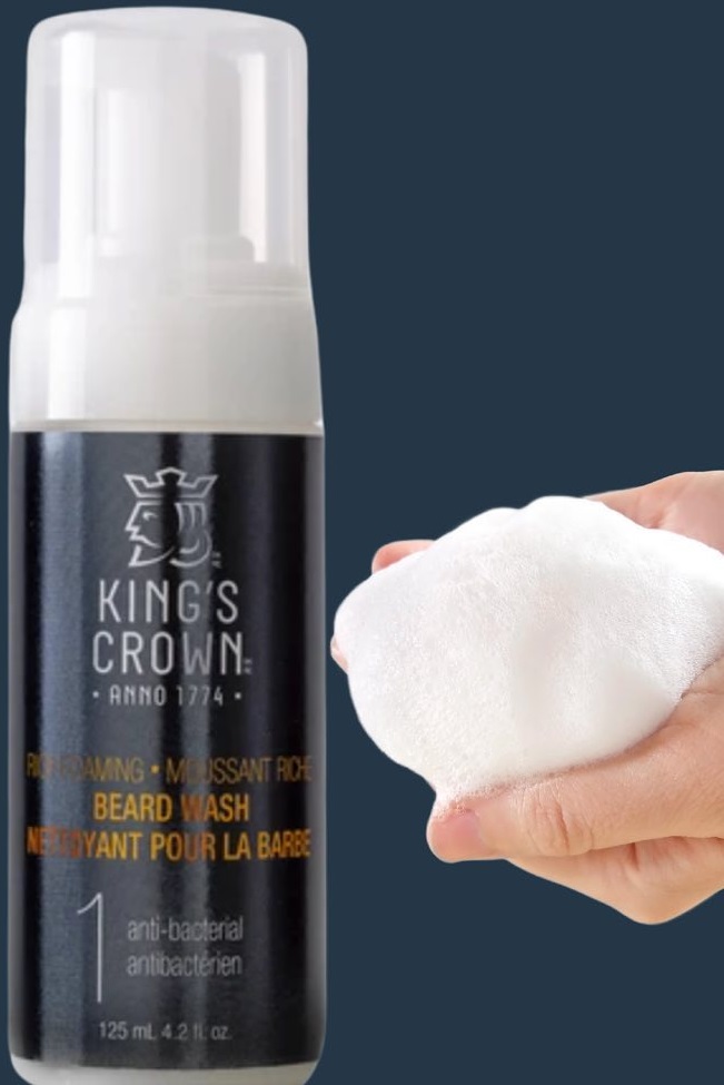 KING'S CROWN Foaming Beard Wash - beard oil - Beard Care & Grooming