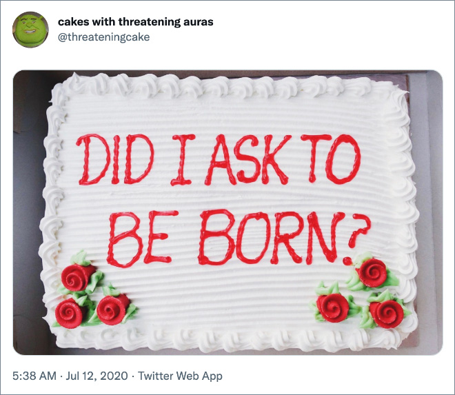 Cursed cake.