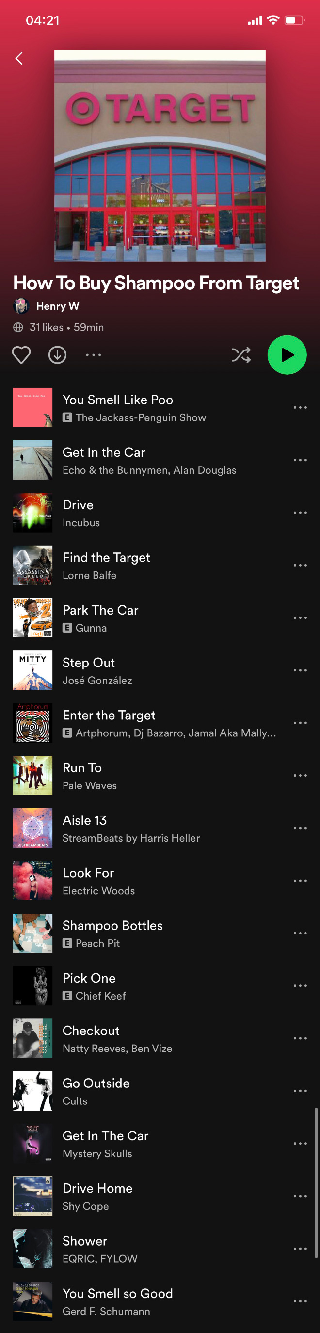 Funny Spotify Playlist Names