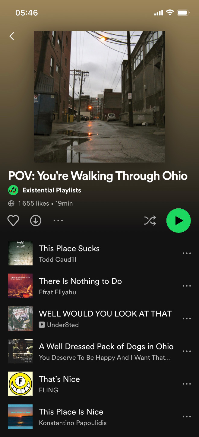 Funny Spotify playlist.