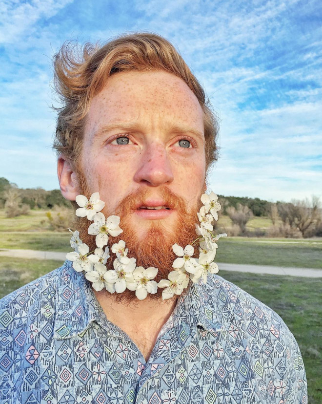 Flower beard.