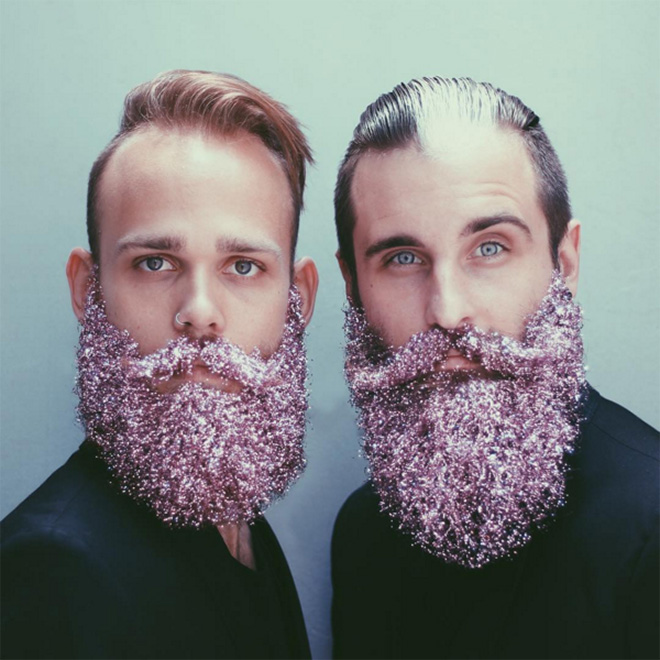 Glitter beards.