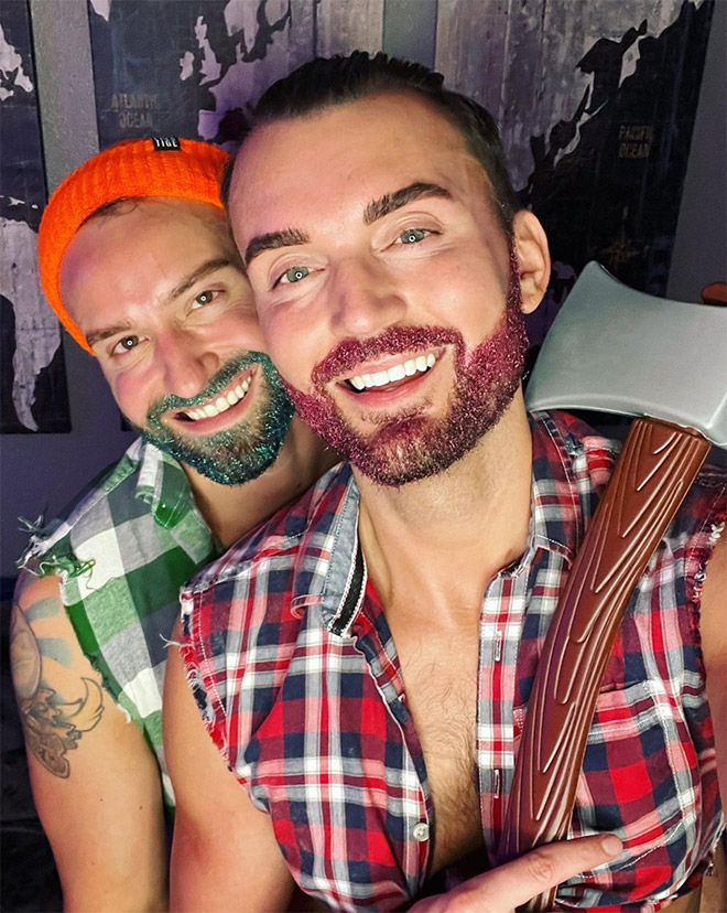 Glitter beards.