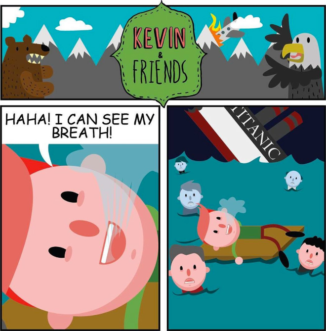 Kevin And Friends: Dark Comics About Horribly Optimistic Kevin