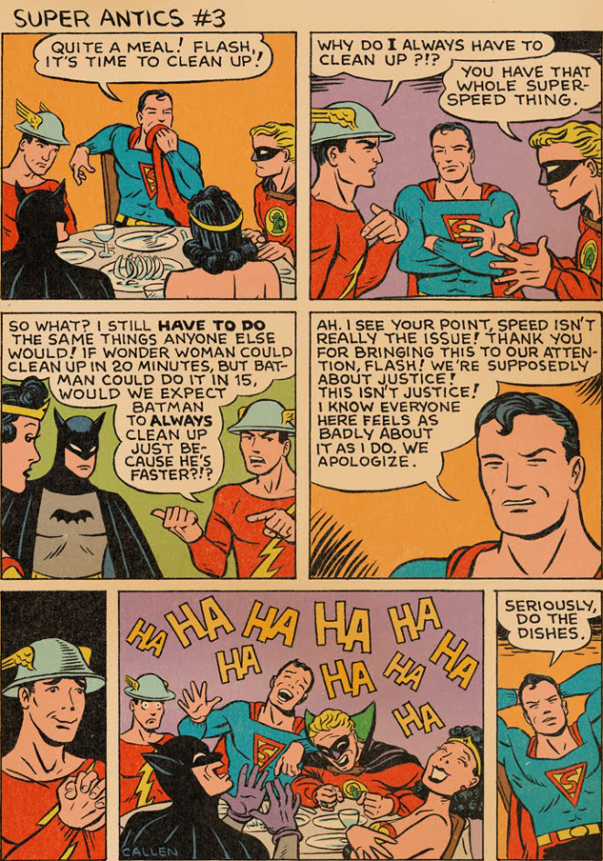 "Super Antics" adventures of Superman and his friends.