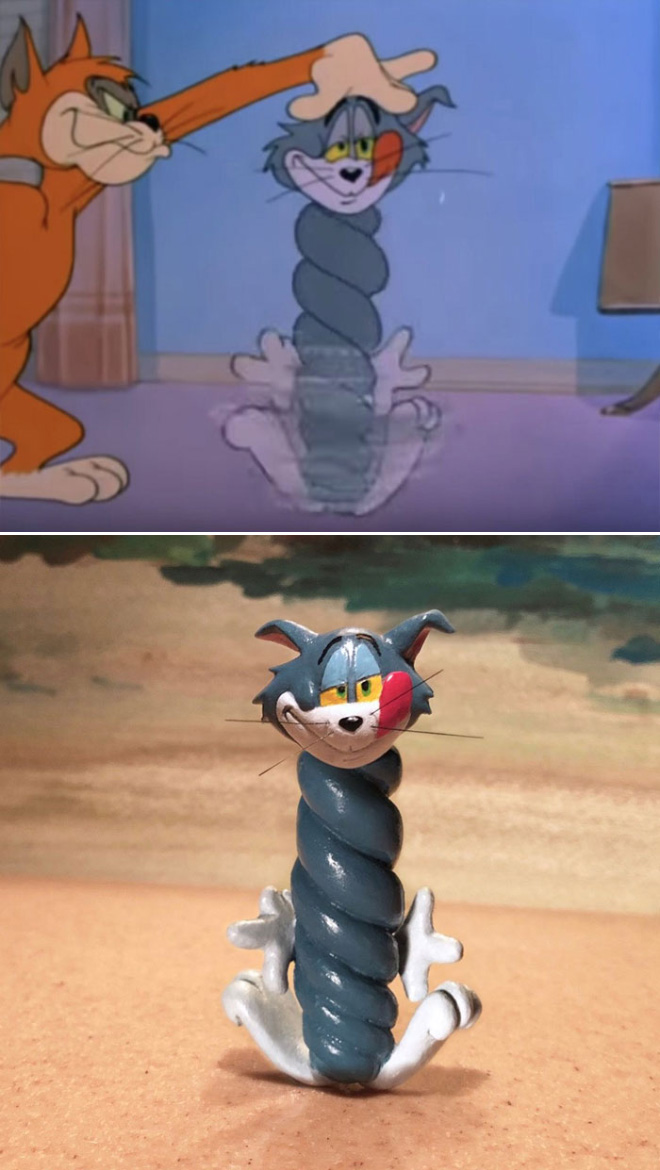 Tom and Jerry sculpture by Taku Inoue.