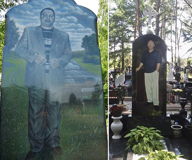 Russian mafia gravestones are insane!