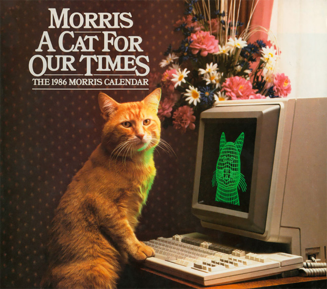 1986 Calendar Featuring Morris The Cat