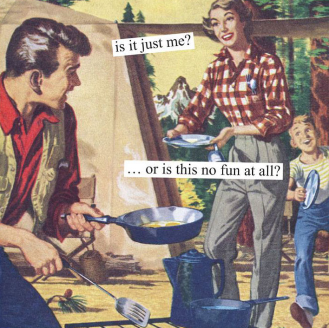 When 1950s illustrations meet funny captions...