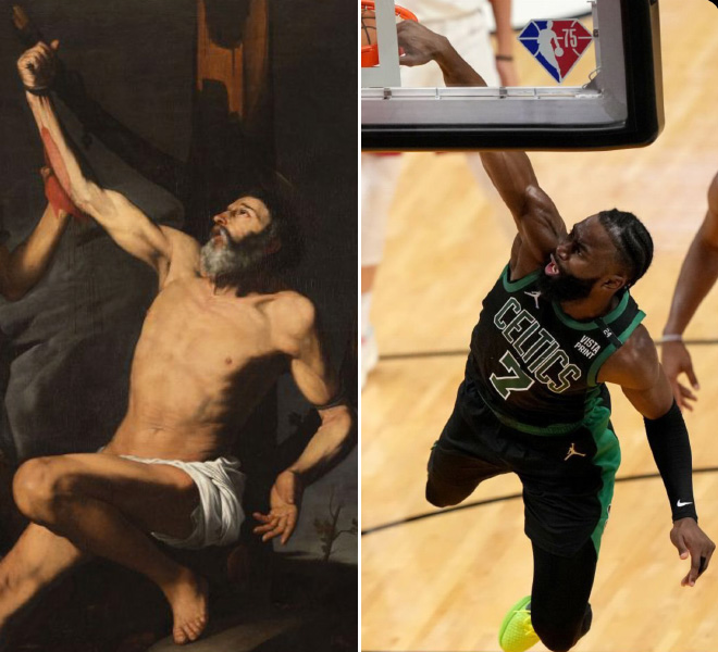 Art meets basketball.