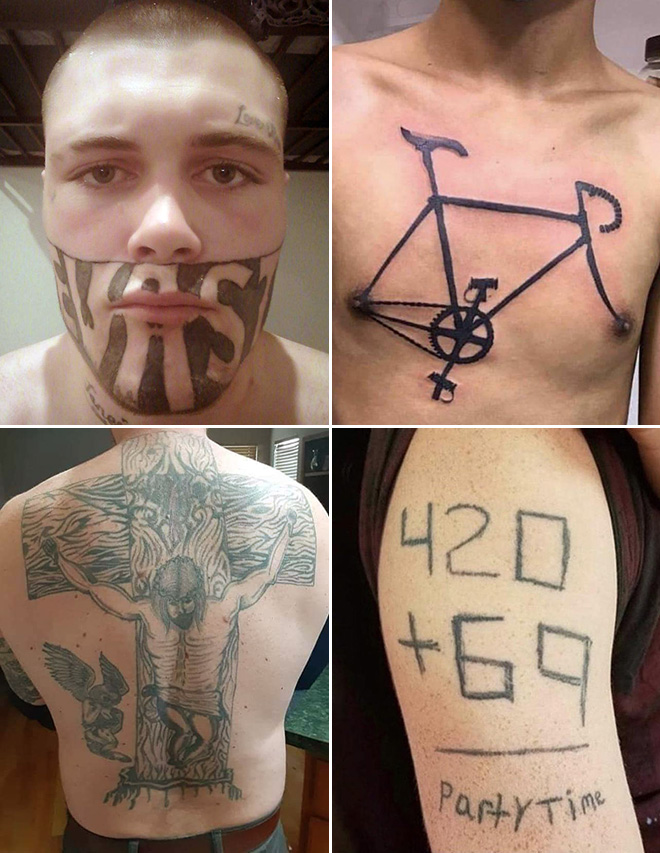 Some people get the craziest tattoos...