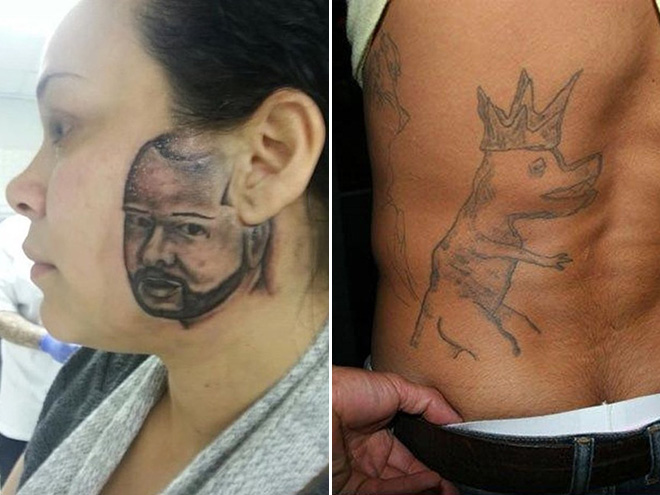 Some people get the craziest tattoos...