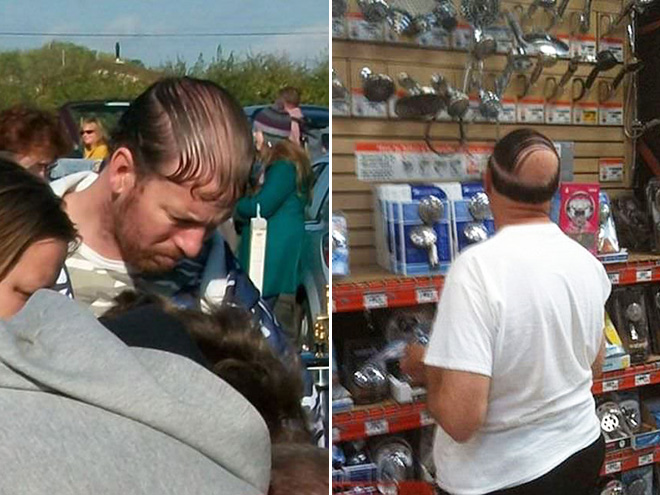 Comb over is worse than a mullet.