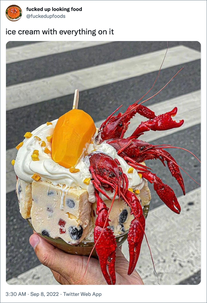 ice cream with everything on it