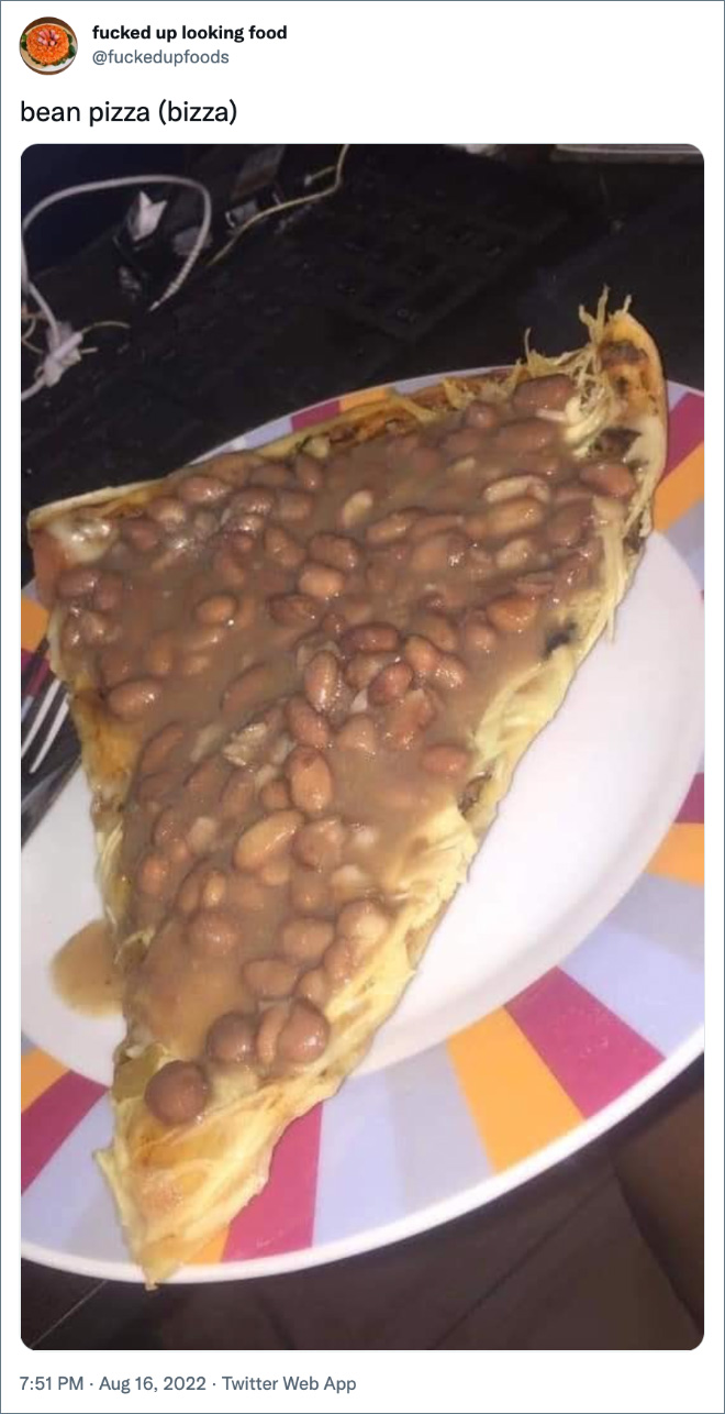 bean pizza (bizza)