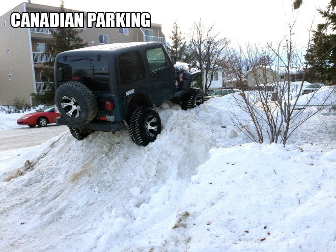 Canadian parking.