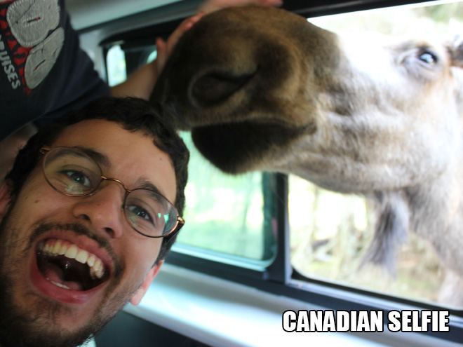 Canadian selfie.