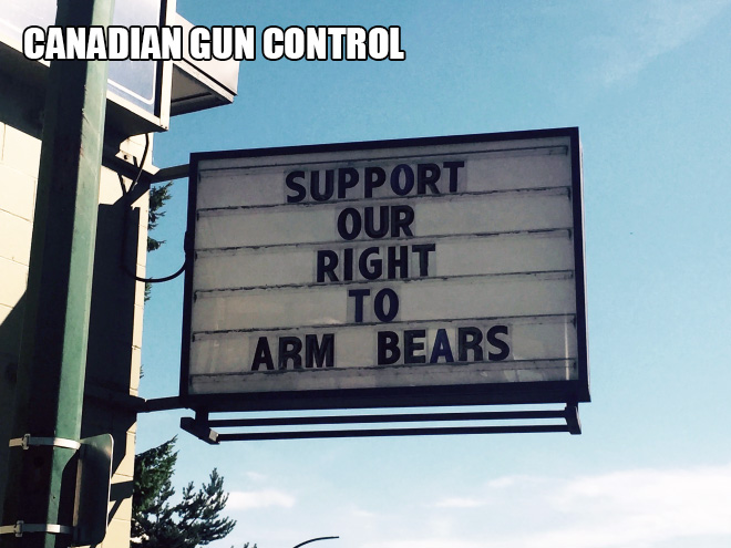 Canadian gun control.