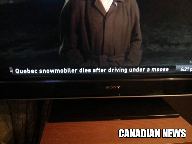 Canadian news.