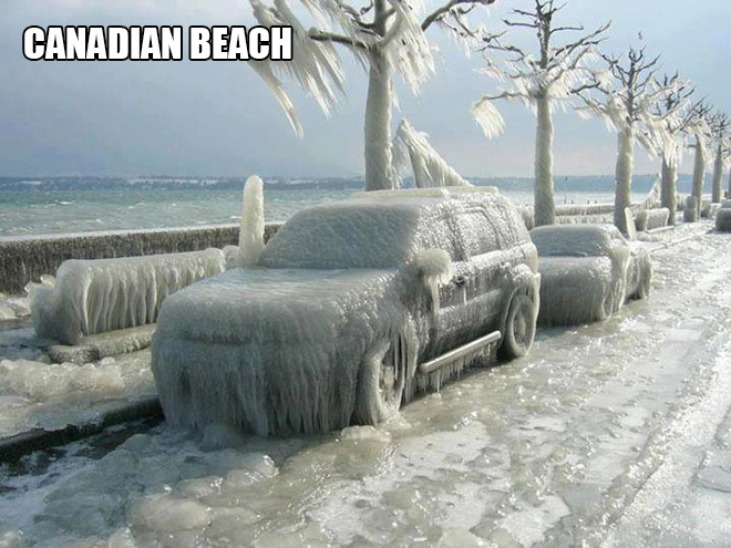 Canadian beach.