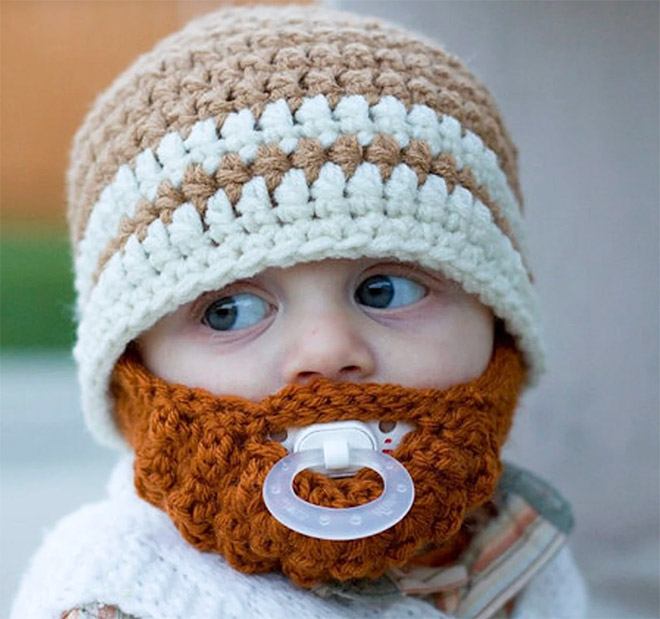 Bearded baby.