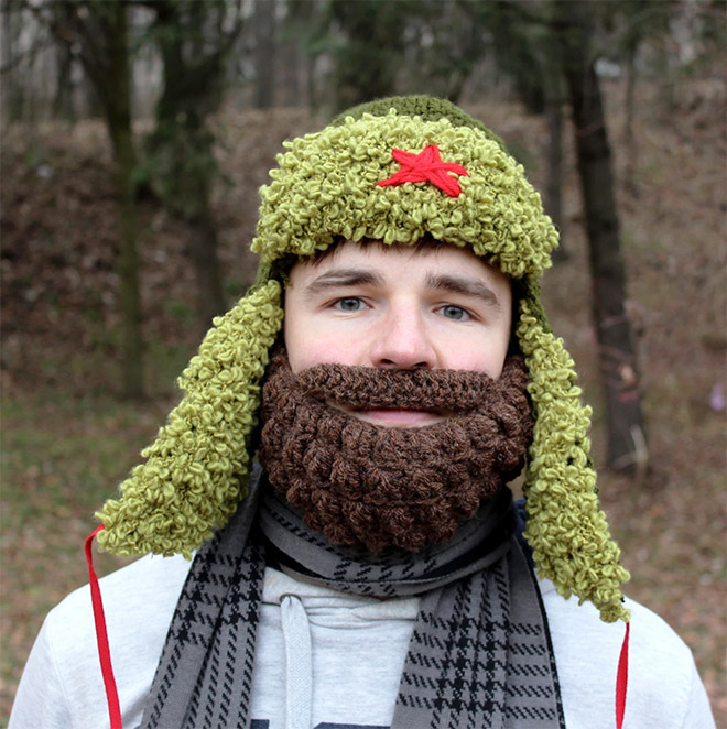 Soviet crocheted beard.
