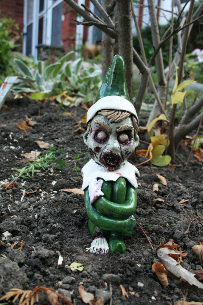 Halloween garden gnome.