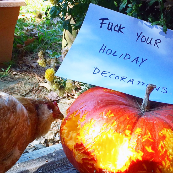 Chicken shaming.