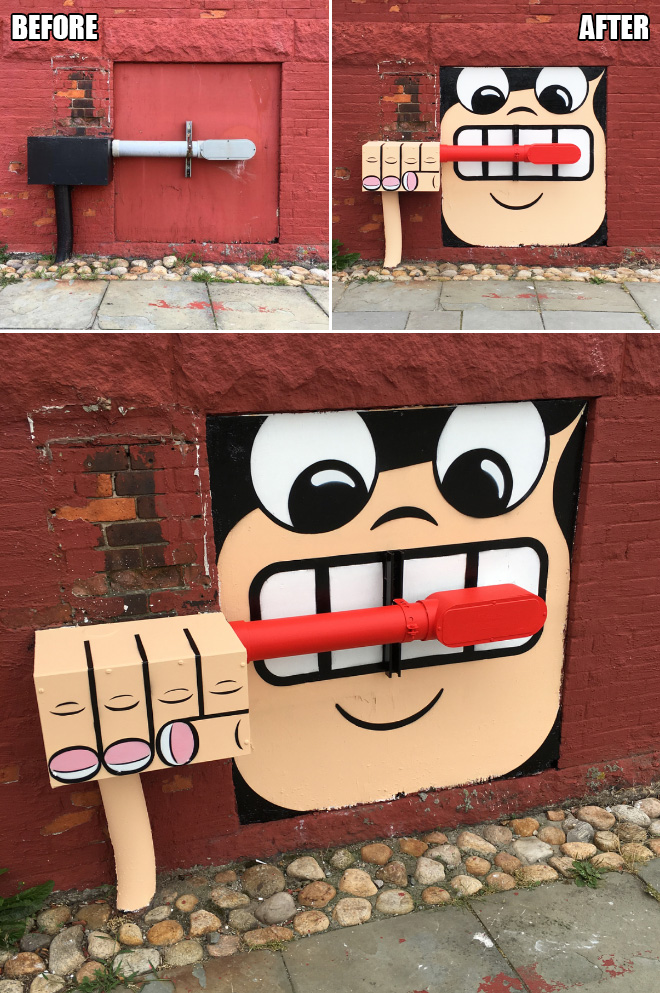 Awesome street art by Tom Bob.