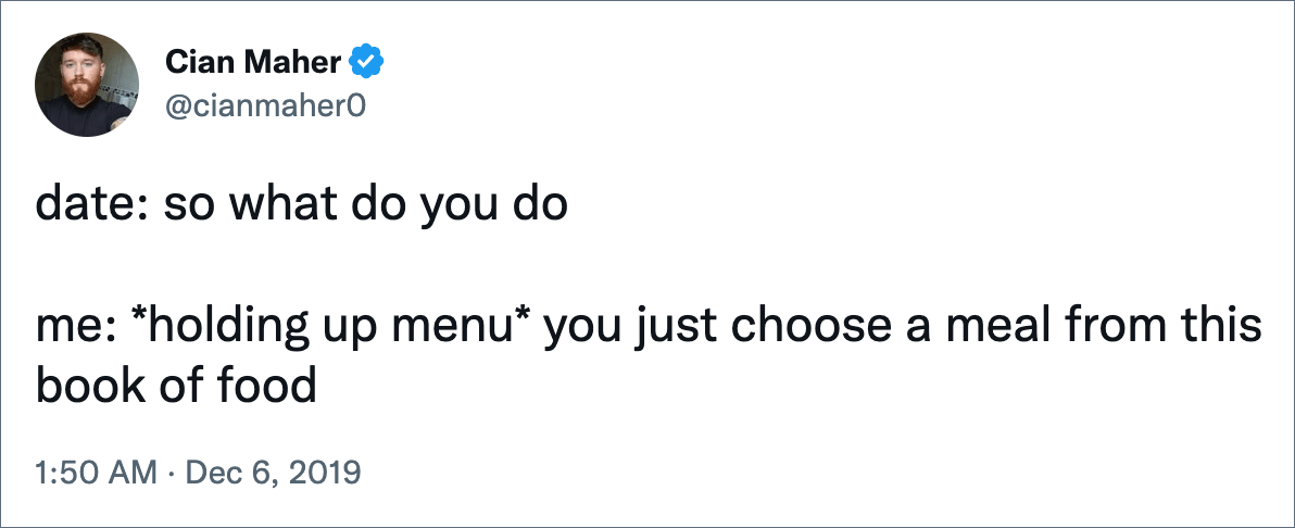 date: so what do you do me: *holding up menu* you just choose a meal from this book of food