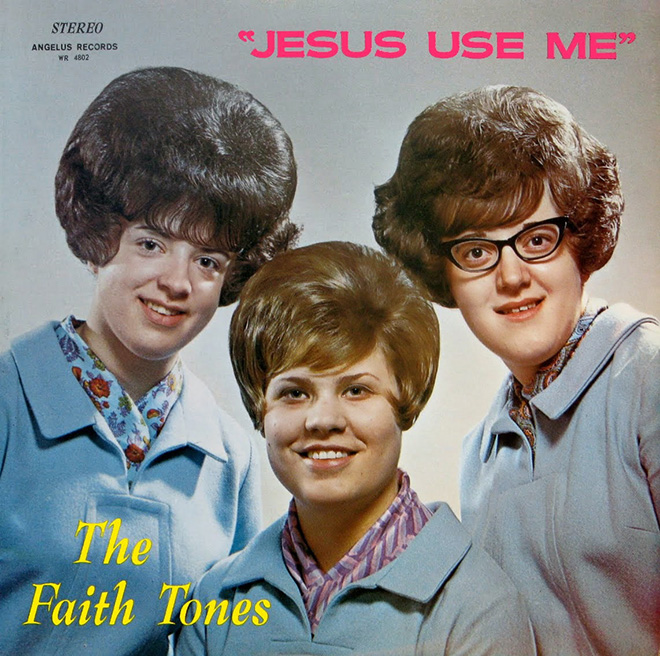 Awkward vintage Christian music album cover.