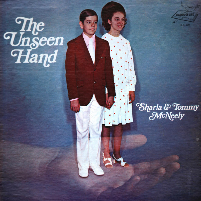 Awkward vintage Christian music album cover.