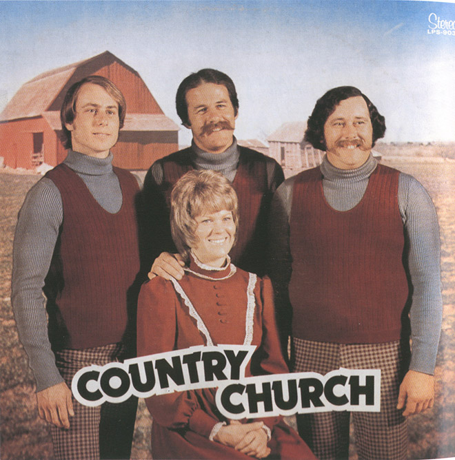 Awkward vintage Christian music album cover.