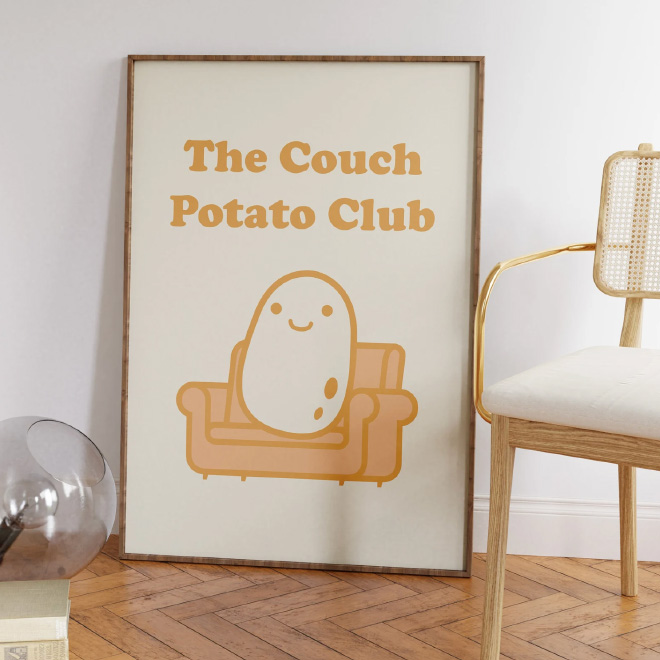 Couch potato poster.