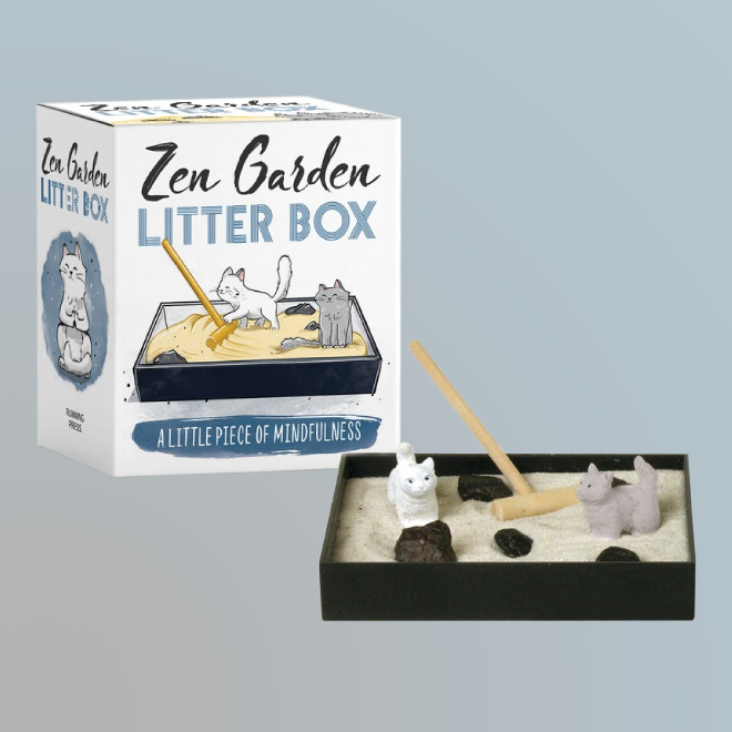 Zen garden litter box.